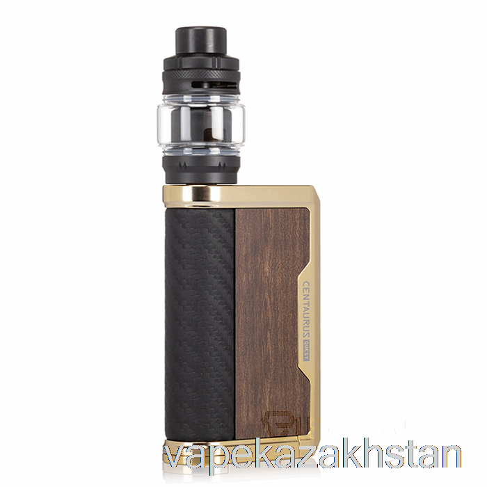 Vape Kazakhstan Lost Vape Centaurus Q200 Starter Kit [Centaurus Tank] Gold Teakwood